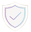 Illustrated icon of a safety shield