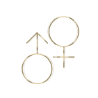 Illustrated icon of male and female symbols